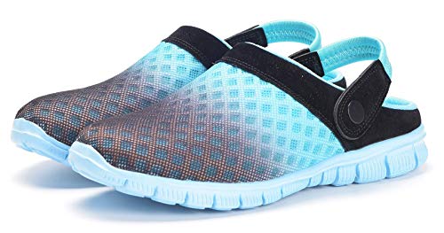 Sandalias de Playa Hombre Mujer,Zuecos de Sanitarios Zapatillas Ligeros Respirable Zapatos Verano,Cielo Azul 41