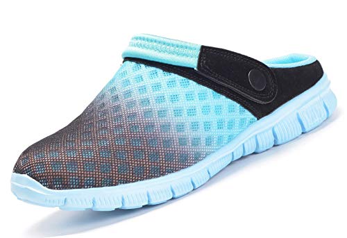 Sandalias de Playa Hombre Mujer,Zuecos de Sanitarios Zapatillas Ligeros Respirable Zapatos Verano,Cielo Azul 41