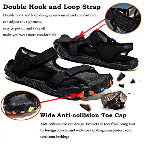 Sandalias de Verano Playa para Hombre Mujer Secado Rápido Sandalias Deportivas Senderismo Trekking Punta Cerrada Casual Zapatos de Agua Al Aire Libre