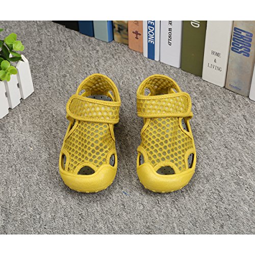 Sandalias Deportivas para Bebé Qimaoo Sandalias Punta Cerrada para Bebé Malla Transpirable Sandalias de Playa de Verano Zapatillas para Bebé