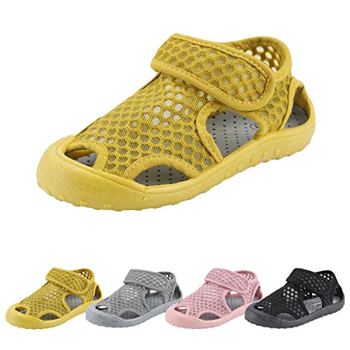Sandalias Deportivas para Bebé Qimaoo Sandalias Punta Cerrada para Bebé Malla Transpirable Sandalias de Playa de Verano Zapatillas para Bebé