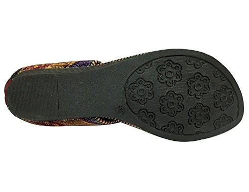 Sandalias estilo indio para mujer hechas a mano, de Step n Style, color, talla 40.5