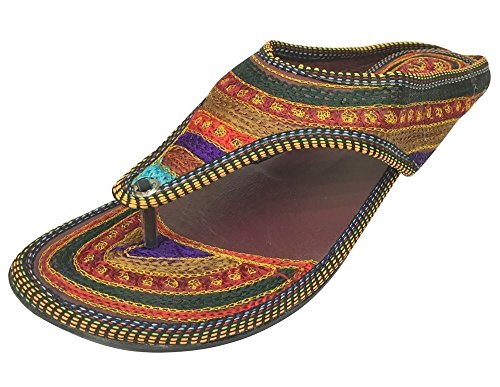 Sandalias estilo indio para mujer hechas a mano, de Step n Style, color, talla 40.5