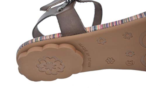 Sandalias Mujer ETNICA Moka Gala PORRONET 2511 (36 EU)