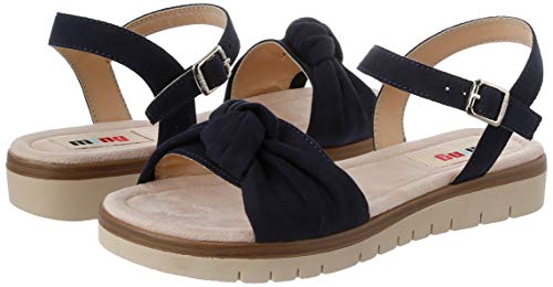 Sandalias Mujer MTNG | Sandalias Damas 58693 | MTNG Mujer | Sandalias Tira de Tobillo | Cierre con Hebilla | 45364 | Azul | 38