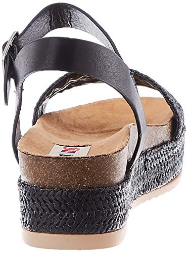 Sandalias Mujer MTNG | Sandalias Lana 58929 | MTNG Mujer | Sandalias Tira de Tobillo | Cierre con Hebilla | 45949 | Negro | 38