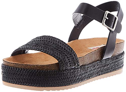 Sandalias Mujer MTNG | Sandalias Lana 58929 | MTNG Mujer | Sandalias Tira de Tobillo | Cierre con Hebilla | 45949 | Negro | 38