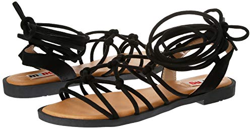 Sandalias Mujer MTNG | Sandalias Palmira 58351 | MTNG Mujer | Sandalias Romana | Cierre con Cordones | 45088 | Negro | 39