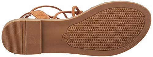Sandalias Mujer MTNG | Sandalias Palmira 58351 | MTNG Mujer | Sandalias Romana | Cierre con Cordones | 45089 | Cuero | 39