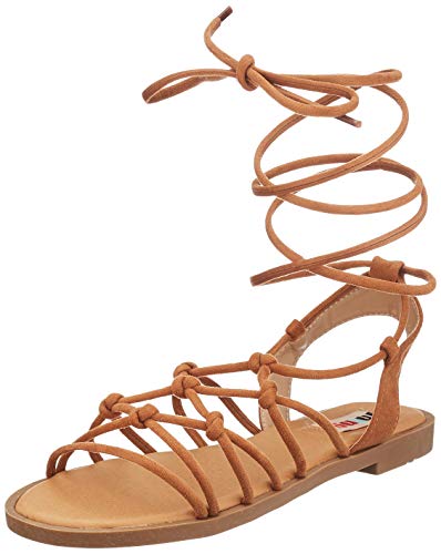 Sandalias Mujer MTNG | Sandalias Palmira 58351 | MTNG Mujer | Sandalias Romana | Cierre con Cordones | 45089 | Cuero | 39