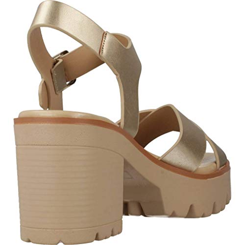 Sandalias Mujer MTNG | Sandalias Saba 58864 | MTNG Mujer | Sandalias Tira de Tobillo | Cierre con Hebilla | 45000 | Oro | 37