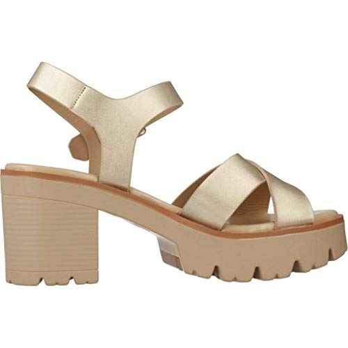 Sandalias Mujer MTNG | Sandalias Saba 58864 | MTNG Mujer | Sandalias Tira de Tobillo | Cierre con Hebilla | 45000 | Oro | 37