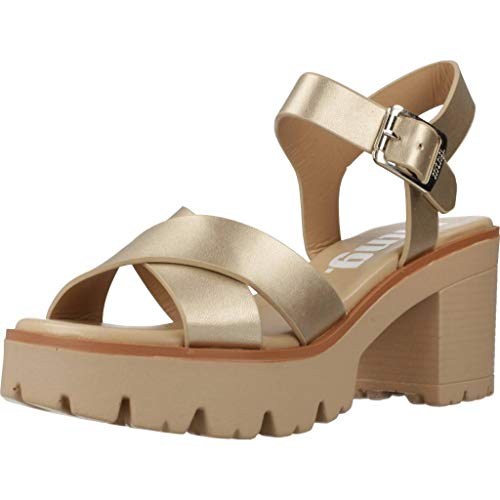 Sandalias Mujer MTNG | Sandalias Saba 58864 | MTNG Mujer | Sandalias Tira de Tobillo | Cierre con Hebilla | 45000 | Oro | 37
