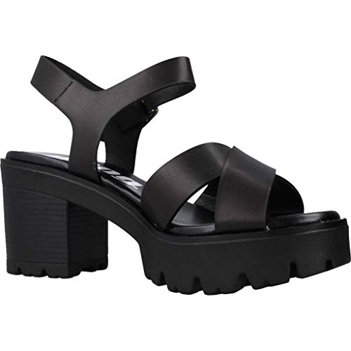 Sandalias Mujer MTNG | Sandalias Saba 58864 | MTNG Mujer | Sandalias Tira de Tobillo | Cierre con Hebilla | 45002 | Negro | 38