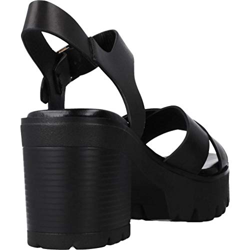 Sandalias Mujer MTNG | Sandalias Saba 58864 | MTNG Mujer | Sandalias Tira de Tobillo | Cierre con Hebilla | 45002 | Negro | 38