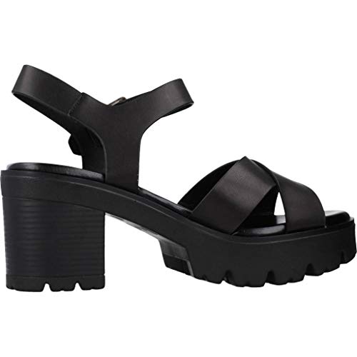 Sandalias Mujer MTNG | Sandalias Saba 58864 | MTNG Mujer | Sandalias Tira de Tobillo | Cierre con Hebilla | 45002 | Negro | 39