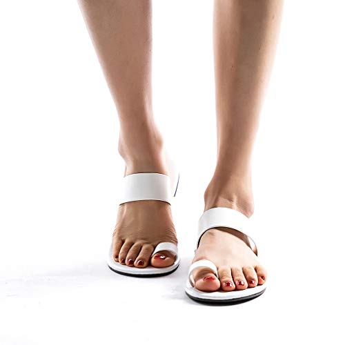 Sandalias Mujer Sandalias Mujer Verano 2019 Sandalias Planas Sandalias de Vestir Playa Chanclas para Mujer Zapatos Sandalias de Punta Abierta Roma Casual Sandalias Fiesta Cómodo Flip Flop vpass