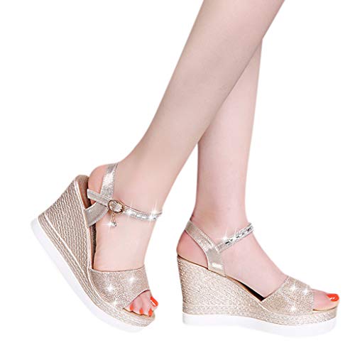 Sandalias Mujer Verano 2019 cuña Bohemias Casuales Zapatillas Hebilla Romanas Flip Flop Mares Playa Gladiador Verano Tacon Planas Zapatos riou