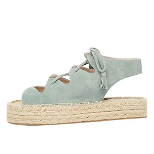 Sandalias Mujer Verano 2019 Zapatos de Plataforma Mujer Sandalias Planas Playa Zapatillas Sandalias de Punta Abierta Casual Fiesta Roman Tacones Altos Sandalias vpass