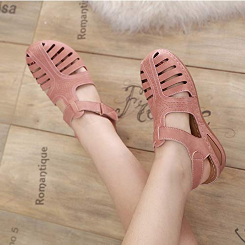 Sandalias Mujer Verano Cuña Sandalias Cerradas Cómodos Casual Zapatos de Playa