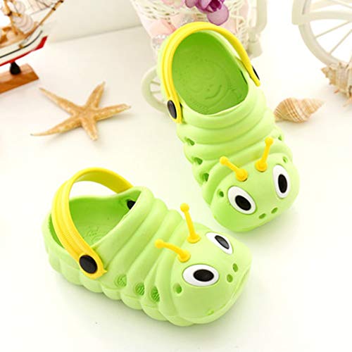 Sandalias niña niño Verano Riou Linda de Dibujos Animados Playa Sandalias Zapatillas Flip Zapatos Antideslizante Bebe Chicos Chicas Zapatos Calzado (26, Verde)