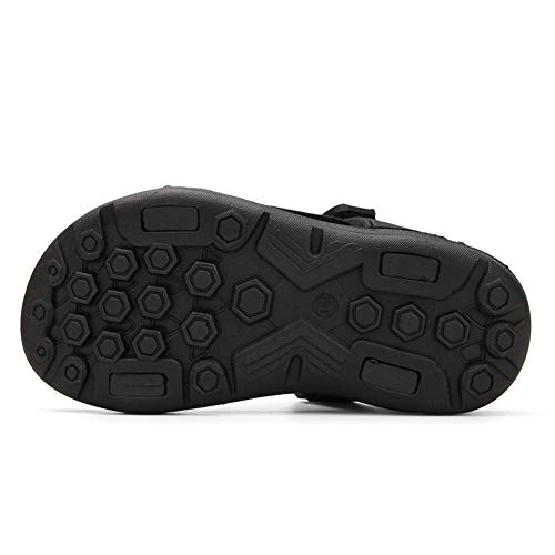 Sandalias Niños con Punta Abierta Sandals Kids Boys Zapatos Verano Niño para Playa Deportivas Negro Rojo Talla 31 EU