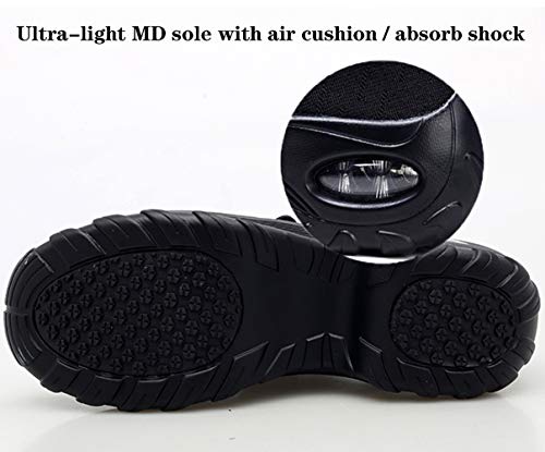 Sandalias para Mujer Malla Merceditas Plataforma Ligero Zapatillas Sneaker Mary Jane Casual Zapatos de Deporte Mocasines Negros Verano