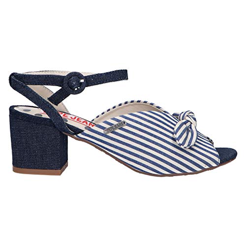 Sandalias Pepe Jeans Yogi Bow Denim Mujer 39 Azul