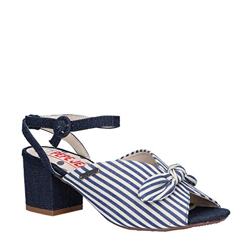 Sandalias Pepe Jeans Yogi Bow Denim Mujer 39 Azul