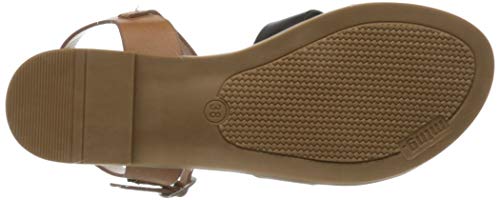 Sandalias Planas Mustang Hans 58566 Negras