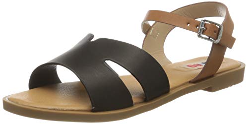 Sandalias Planas Mustang Hans 58566 Negras
