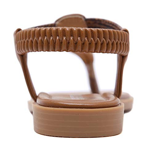 Sandalias Planas Verano Mujer Estilo Bohemia Zapatos de Dedo Sandalias Talla Grande Cinta Casuales Playa Chanclas Romanas de Mujer