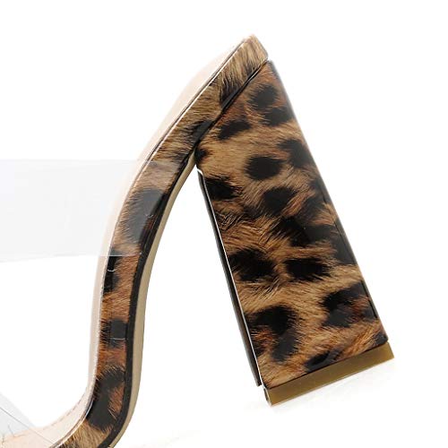 Sandalias Transparentes Mujer Tacon Baratas Verano 2019 Chanclas Mujer Piscina Moda Zapatillas Casa Mujer Verano Tacones Altos Baratos Mujer Sexy Zapatos de Tacon POLP Botas de Lluvia Impermeable