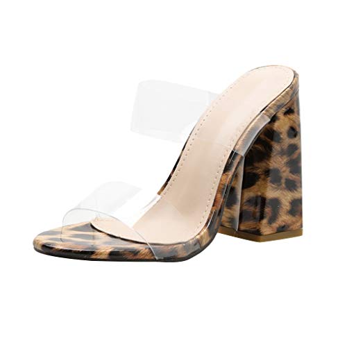 Sandalias Transparentes Mujer Tacon Baratas Verano 2019 Chanclas Mujer Piscina Moda Zapatillas Casa Mujer Verano Tacones Altos Baratos Mujer Sexy Zapatos de Tacon POLP Botas de Lluvia Impermeable