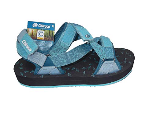 Sandalias/Mujer/Chiruca/Mod. Madeira 11/Corte sintético y Textil/Cierre Fácil/Entresuela EVA/Suela Goma/Talla 38