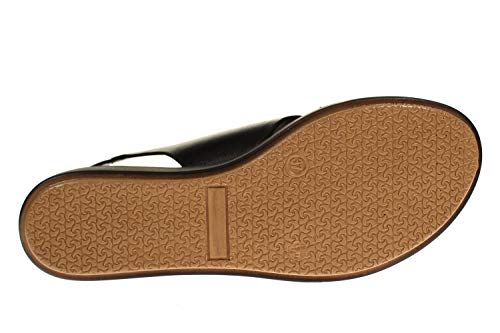 Sandalo Donna INUOVO Zeppa con FASCE INCROCIATE Nero DS20IN12