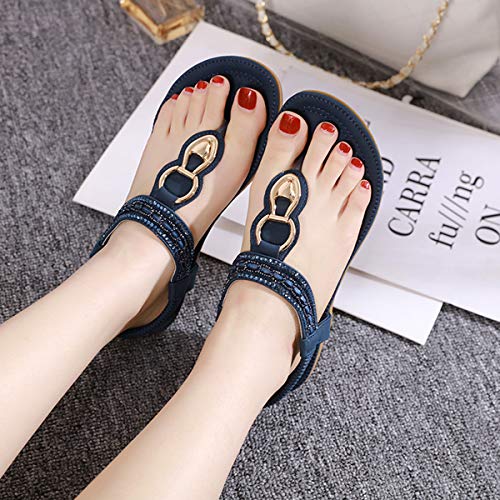 SANMIO Sandalias Mujer Verano Bohemia Sandals Cómodo Casual Zapatos de Playa