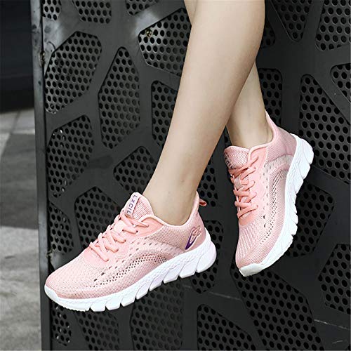 SANNAX Zapatos Mujer Zapatillas Casuales Zapatos Planos Correr Gimnasio Sneakers Zapatillas Deportivas Transpirables Cómoda