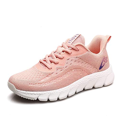 SANNAX Zapatos Mujer Zapatillas Casuales Zapatos Planos Correr Gimnasio Sneakers Zapatillas Deportivas Transpirables Cómoda