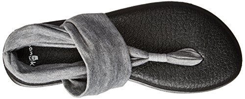 Sanuk Yoga Sling 2 Metallic, Sandalia Mujer, Plata, 42 EU