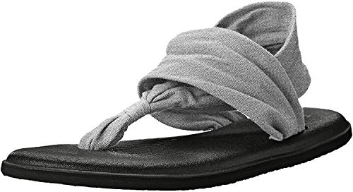 Sanuk Yoga Sling 2 Metallic, Sandalia Mujer, Plata, 42 EU