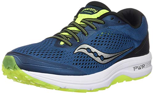 Saucony Clarion, Zapatillas de Running Hombre, Azul (Marine/Citron 2), 42.5 EU