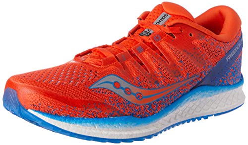 Saucony Freedom ISO 2, Zapatillas de Running Hombre, Naranja (Orange/Blue 36), 42.5 EU
