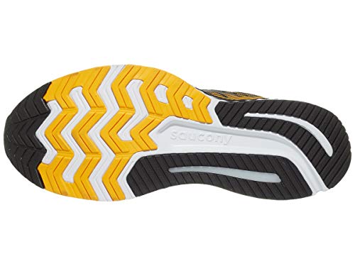 Saucony Guide 13, Zapatillas de Atletismo Hombre, Gris Amarillo, 42 EU