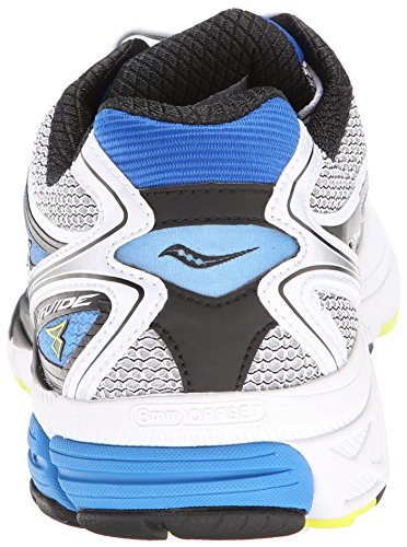 SAUCONY Guide 8 Zapatilla de Running Caballero, Blanco/Azul, 46