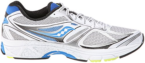 SAUCONY Guide 8 Zapatilla de Running Caballero, Blanco/Azul, 46