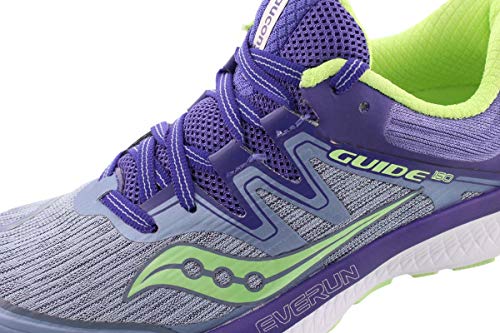 Saucony Guide Iso Running Women's Shoes Size 8, Color: Fog/Purple/Mint