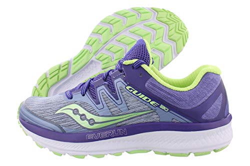 Saucony Guide Iso Running Women's Shoes Size 8, Color: Fog/Purple/Mint