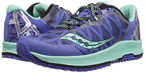 Saucony KOA TR, Zapatillas de Trail-Running para Mujer, Violet/Aqua, 40.5 EU