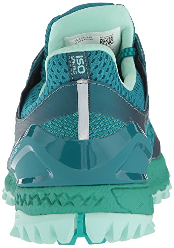 Saucony Xodus ISO 3 W, Zapatillas de Running Mujer, Multicolor (Green/Acqua 35), 41 EU
